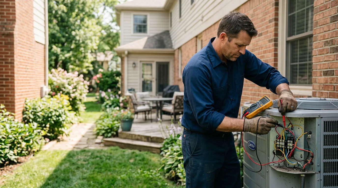 HVAC technician working near Great Falls, SC